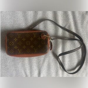 Louis Vuitton vintage Marly crossbody camera bag.